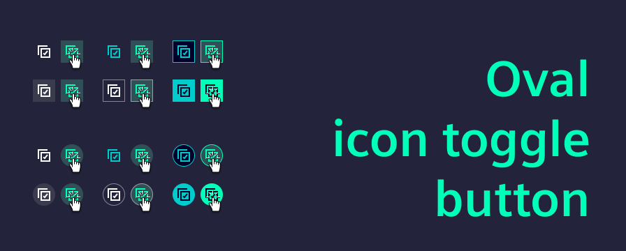Icon toggle button