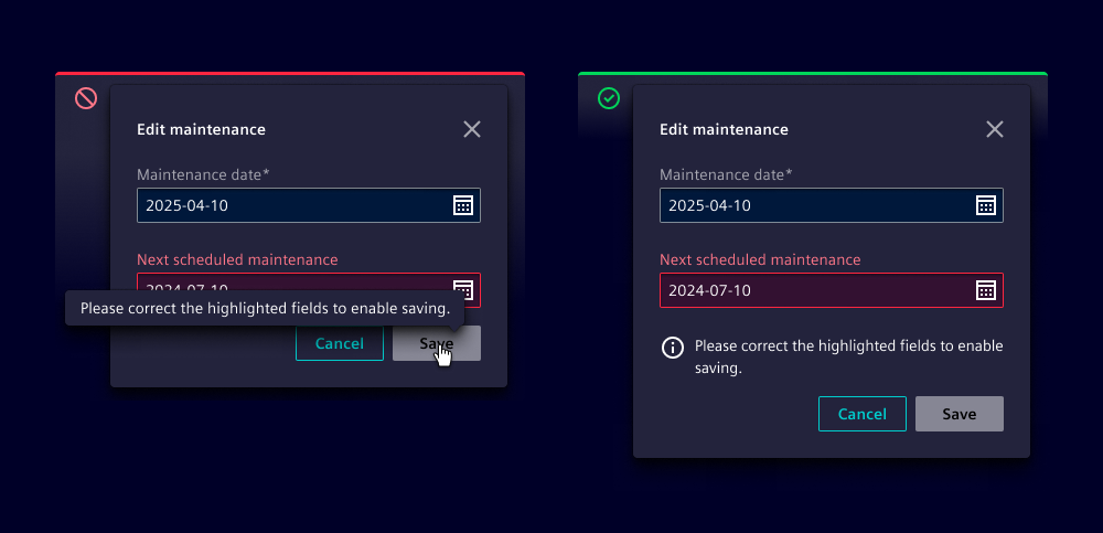 Disabled elements non-interactive