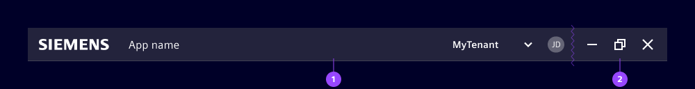 OS specific window controls