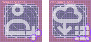 Exception 1: icon attributes