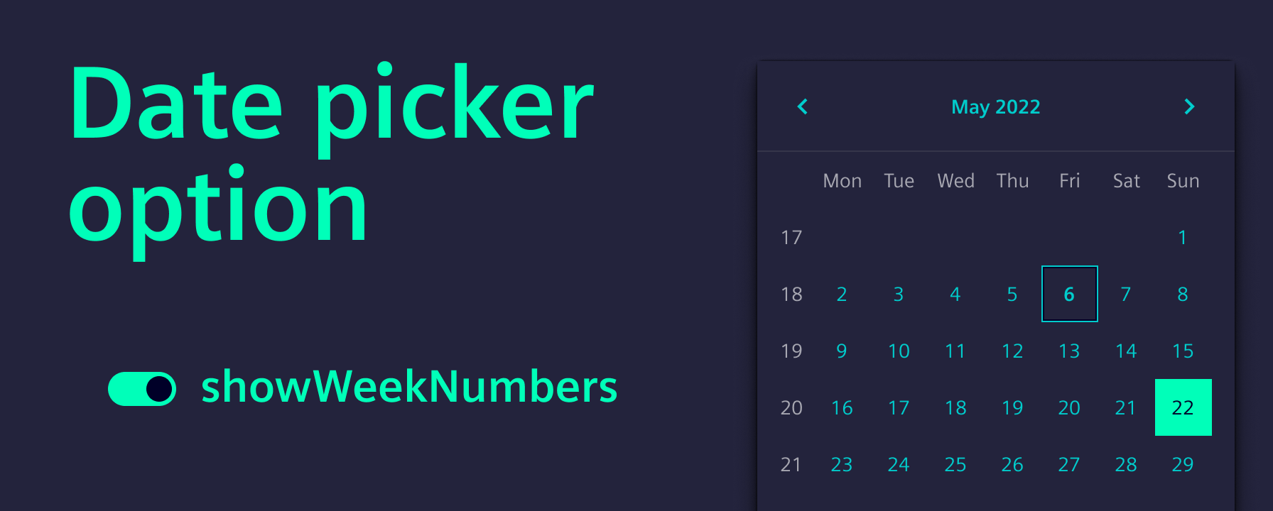 date picker