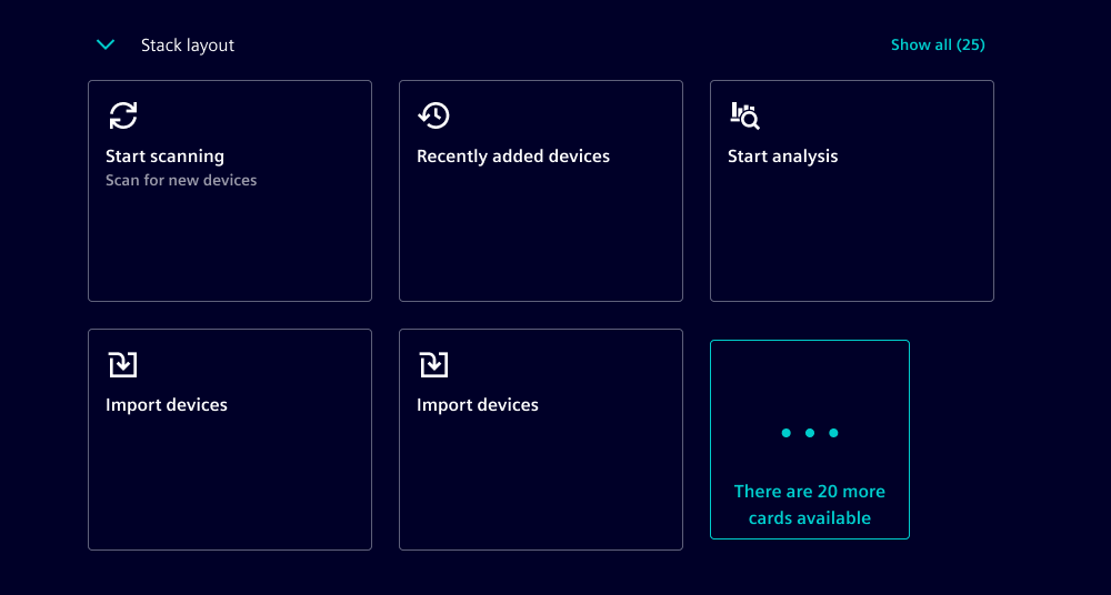 Card list - stack style